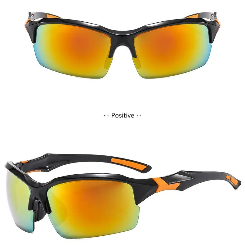 Trendy Windproof Sports Sunglasses – UV400 Outdoor Cycling Driving Running Glasses, Cool Shades for Men and Women